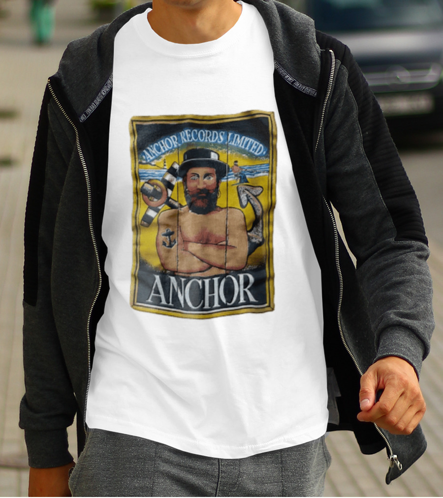 Anchor Records Limited Bearded Sailor With Tattooed Arms T-Shirt