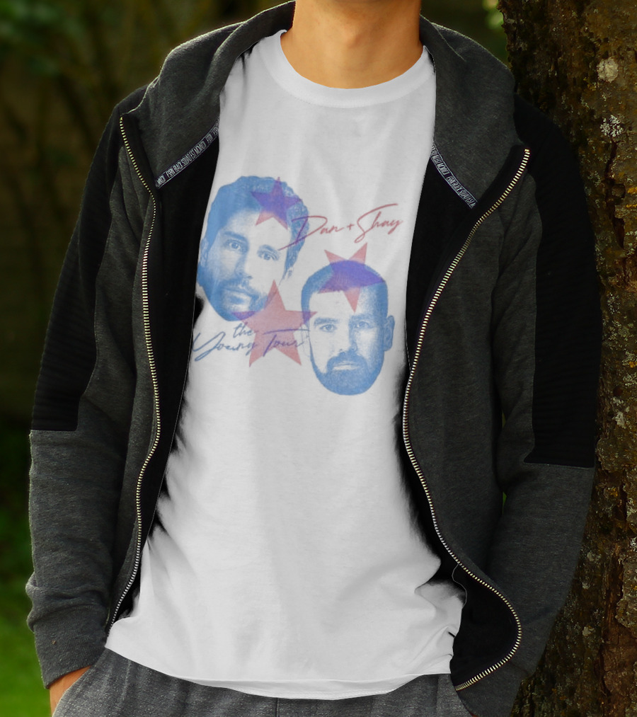 Dan And Shay The Young Tour Crewneck Stars Faces T-Shirt