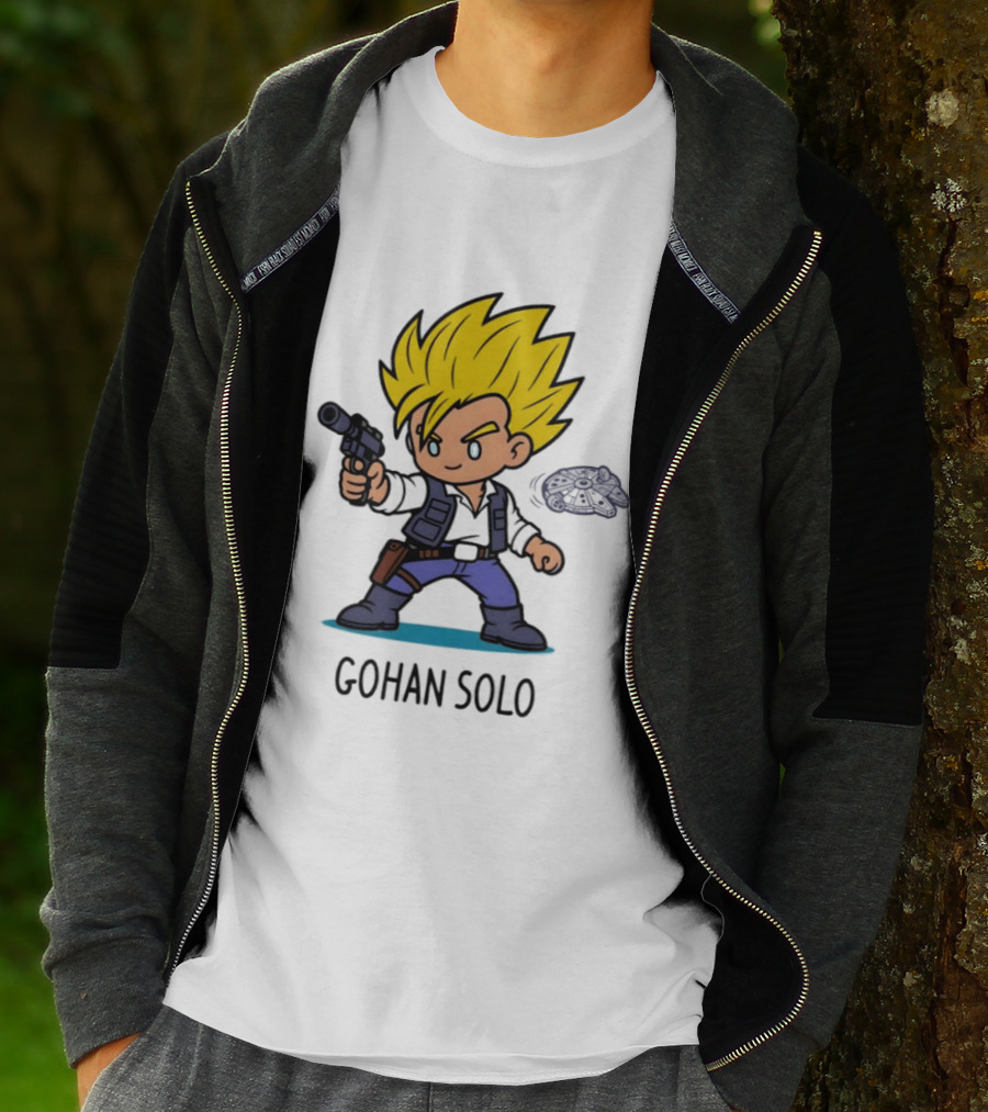 Gohan Solo Star Wars Dragon Ball Z Mashup Super Saiyan T-Shirt
