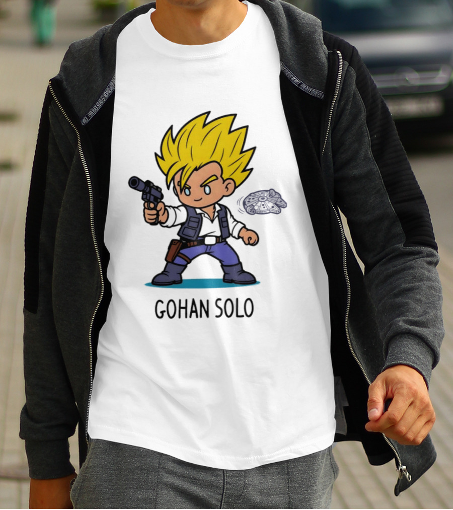 Gohan Solo Star Wars Dragon Ball Z Mashup Super Saiyan T-Shirt