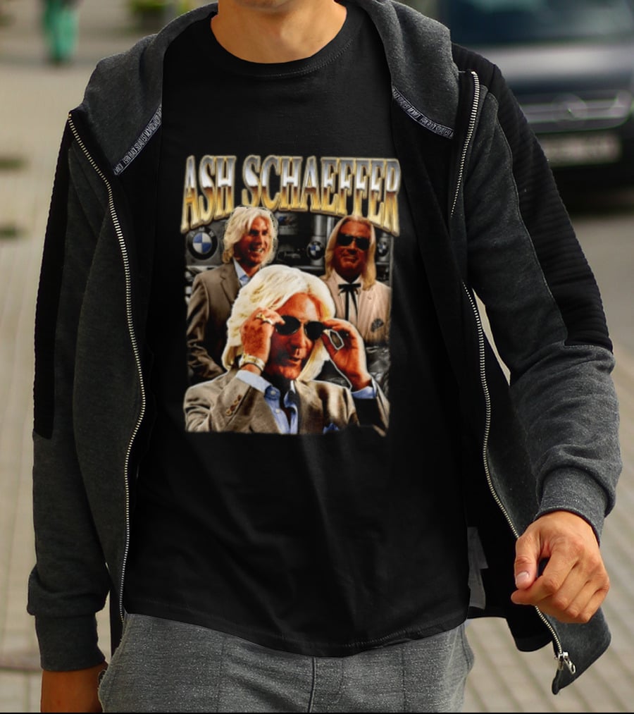 ASH SCHAEFFER Bootleg BMW Sunglasses Suit T-Shirt