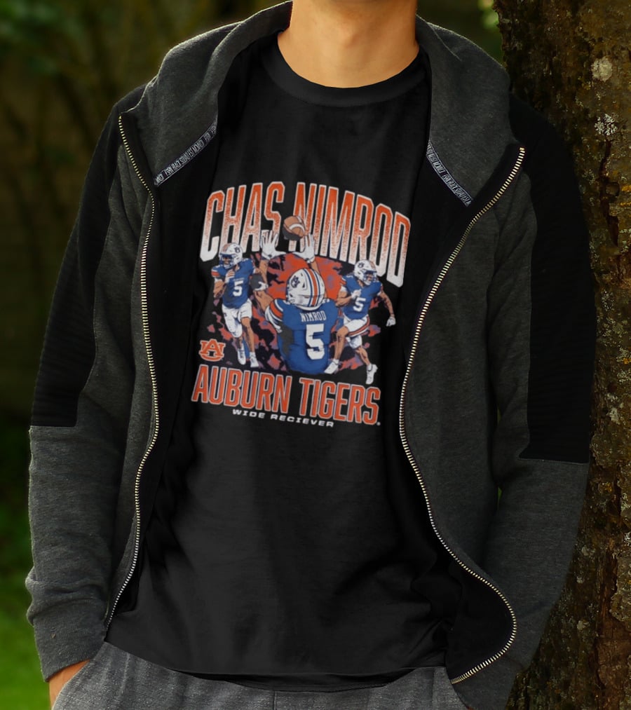 Chas Nimrod No 5 Auburn Tigers Wide Receiver T-Shirt