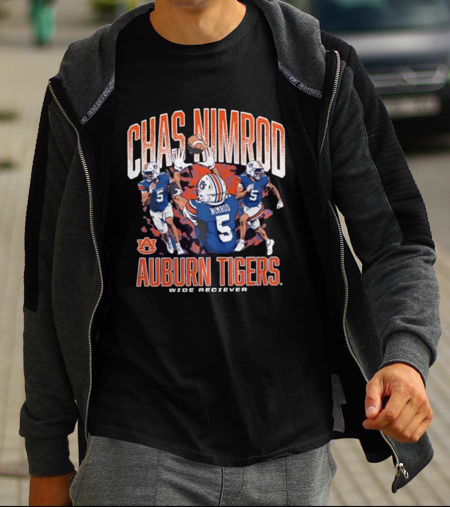 Chas Nimrod No 5 Auburn Tigers Wide Receiver T-Shirt