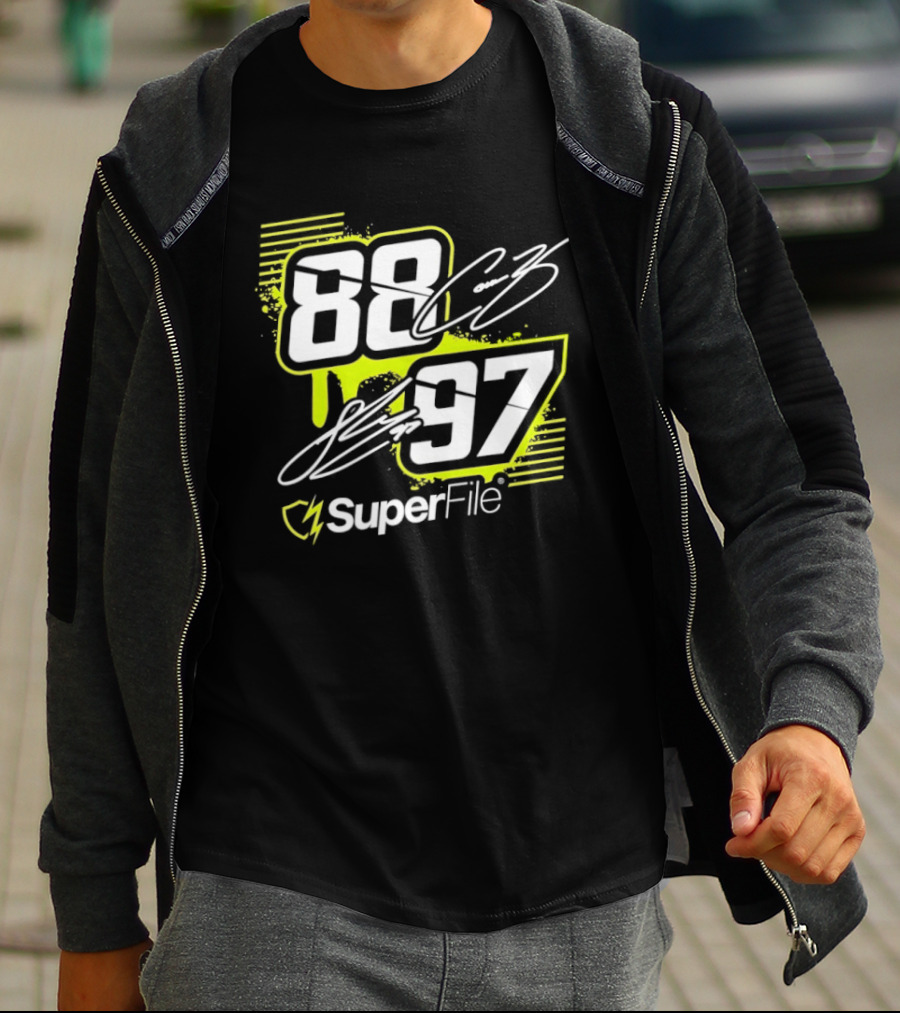 Connor Zilisch 88 Shane Van Gisbergen 97 SuperFile T-Shirt