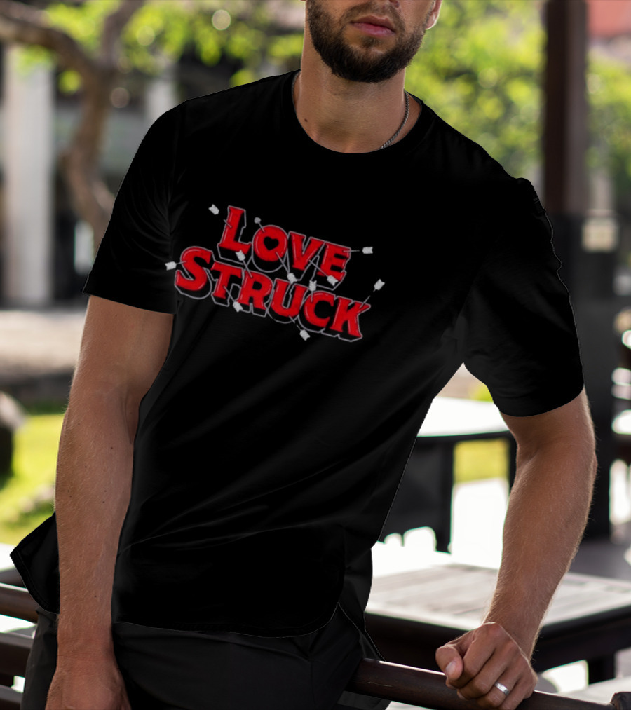 Love Struck Arrows Heart Arrow Archery Romance T-Shirt