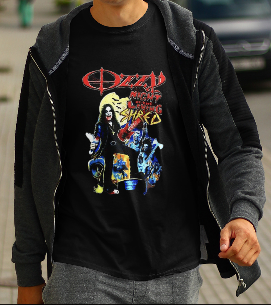 Ozzy Night Of The Living Shred Black T-Shirt