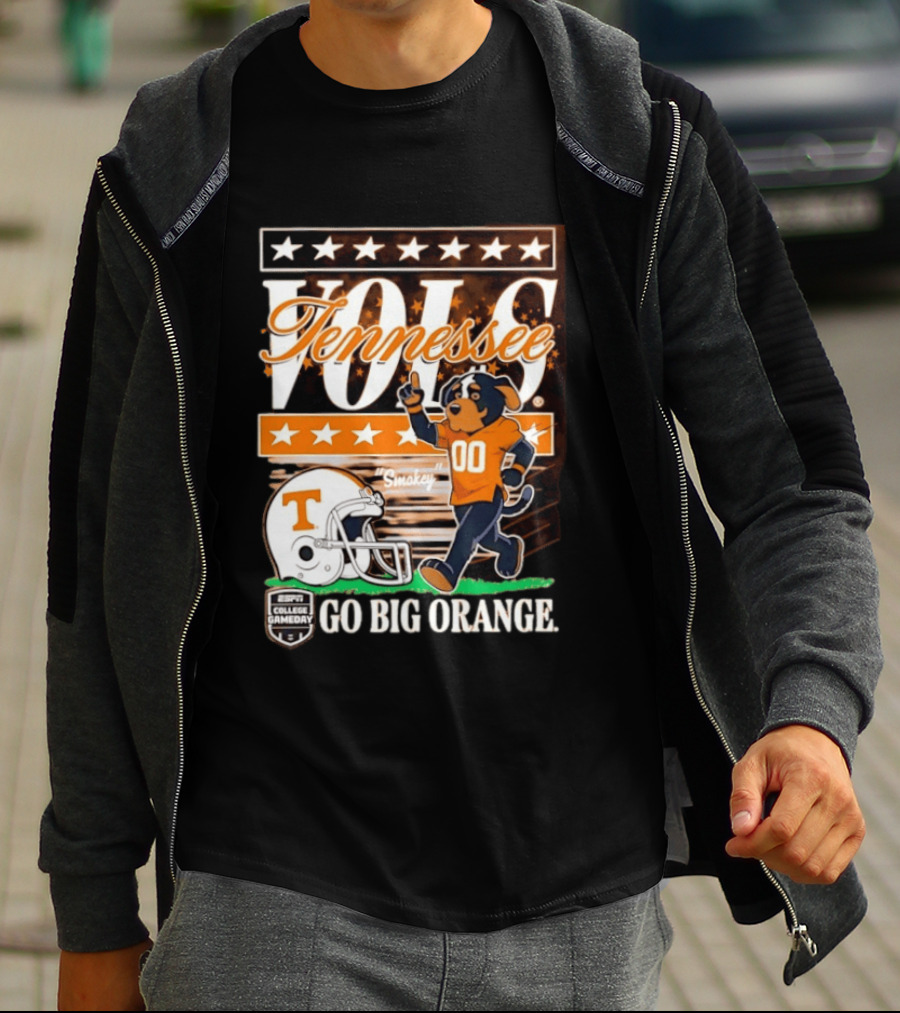 Tennessee Vols Smokey Go Big Orange ESPN College Gameday T-Shirt