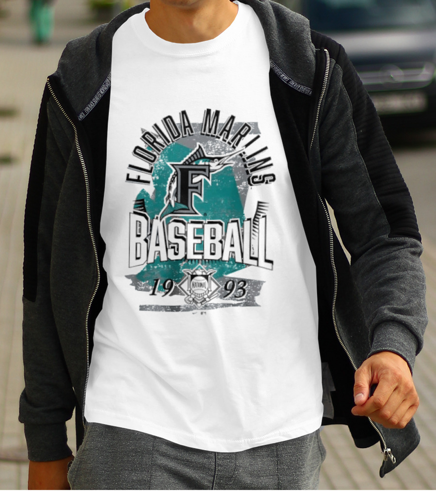Florida Marlins Baseball 1993 National League T-Shirt
