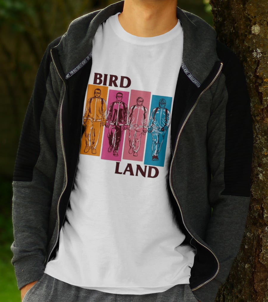 Baltimore Orioles Birdland Colorful Walking Figures T-Shirt