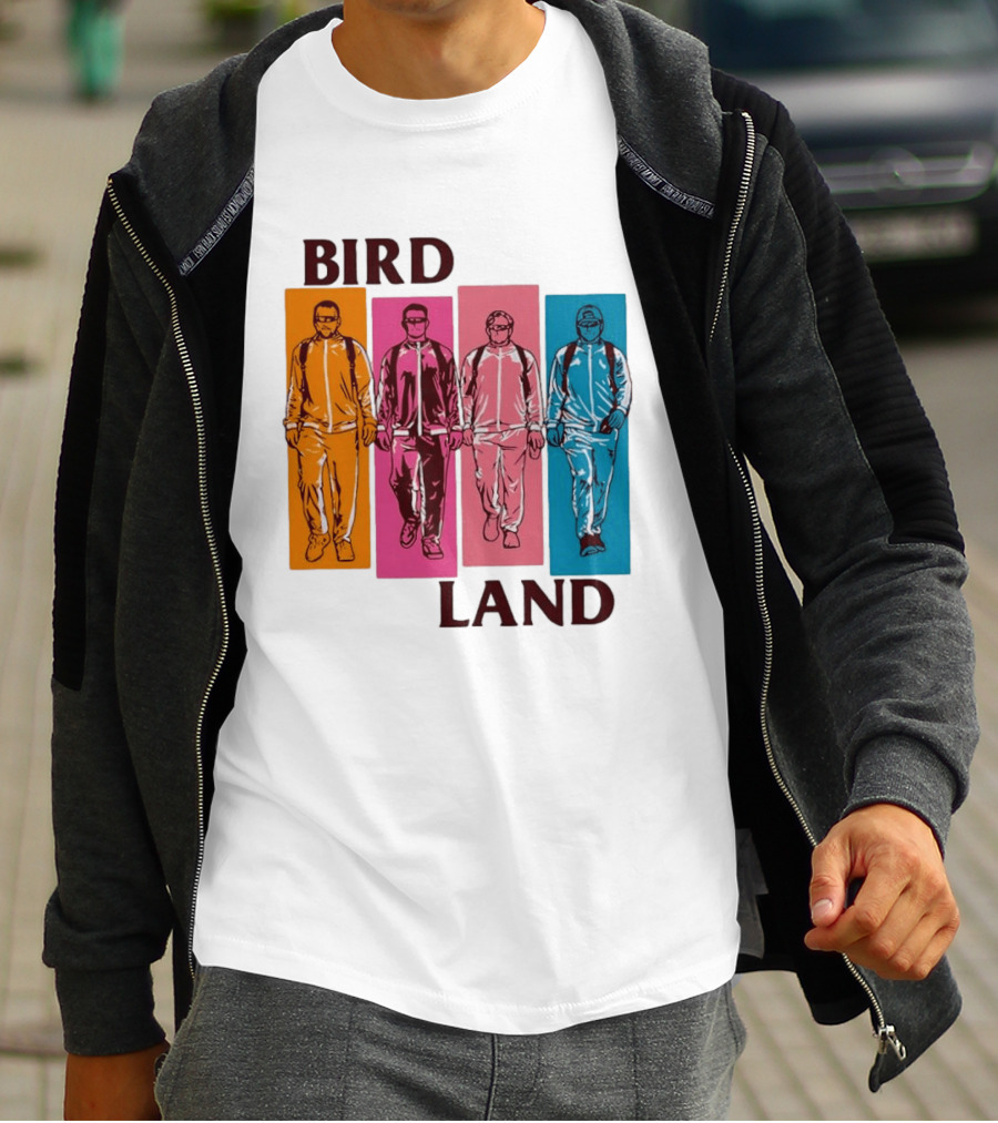 Baltimore Orioles Birdland Colorful Walking Figures T-Shirt