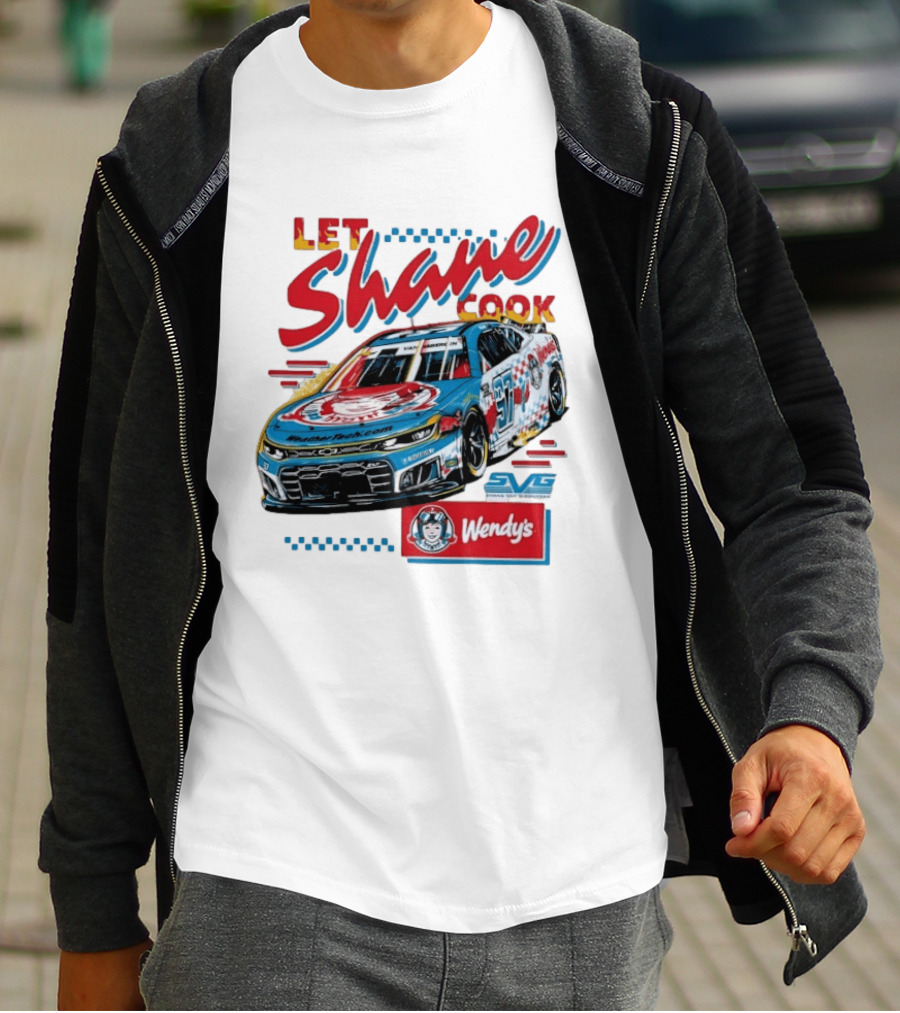 Let Shane Cook Shane Van Gisbergen Wendy's Race Car SVG T-Shirt