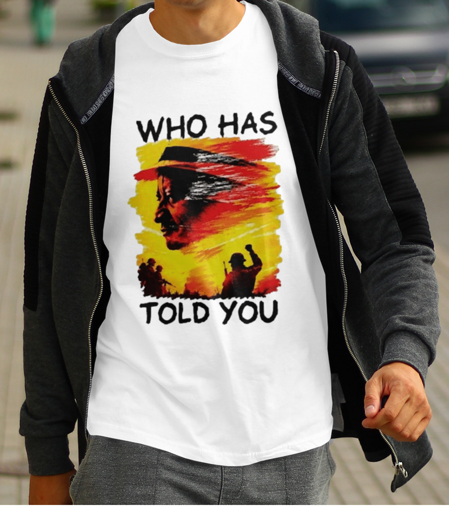Edwin Sifuna Wears Raila Odinga's Who Has Told You T-Shirt