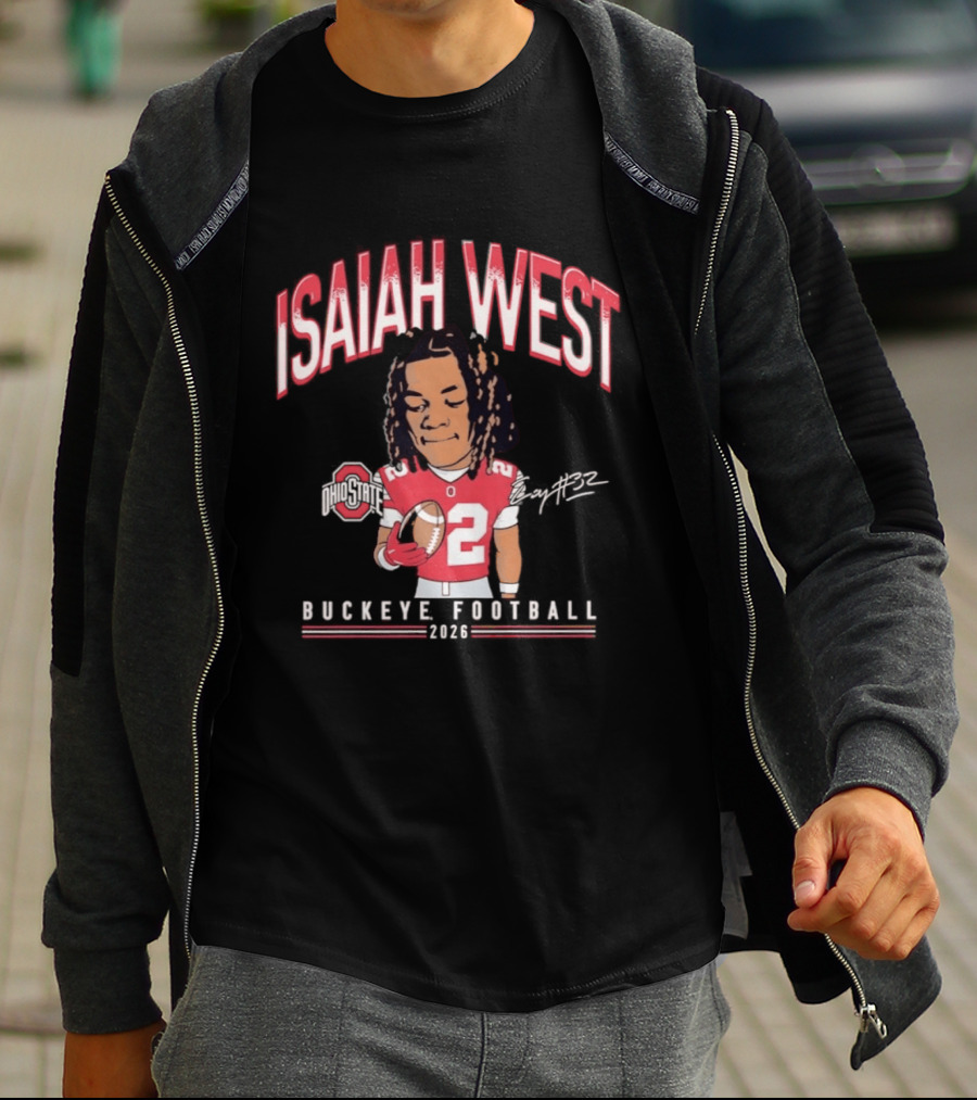 2026 Ohio State Buckeyes Isaiah West Buckeye Football T-Shirt