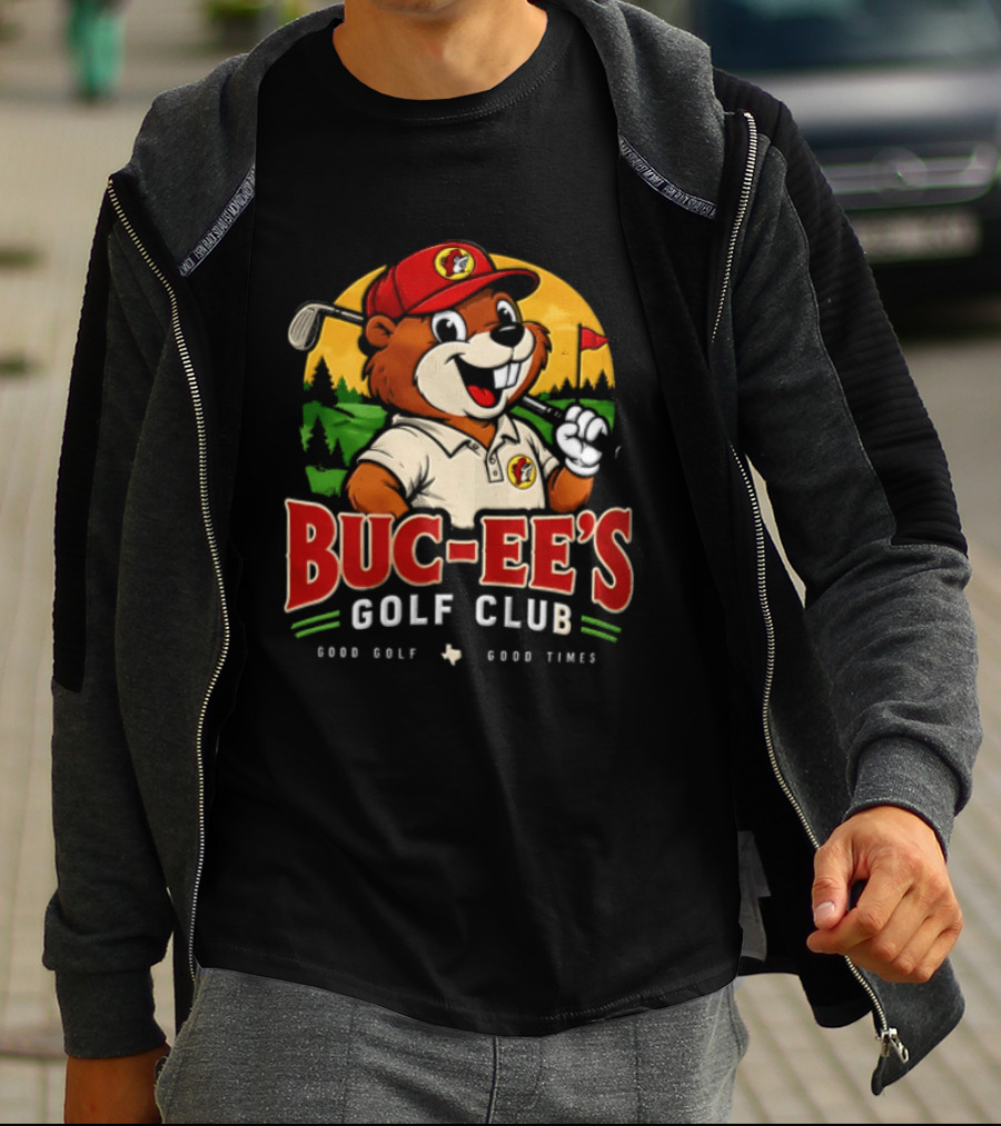 Buc Ee's Golf Club Beaver Good Golf Good Times T-Shirt