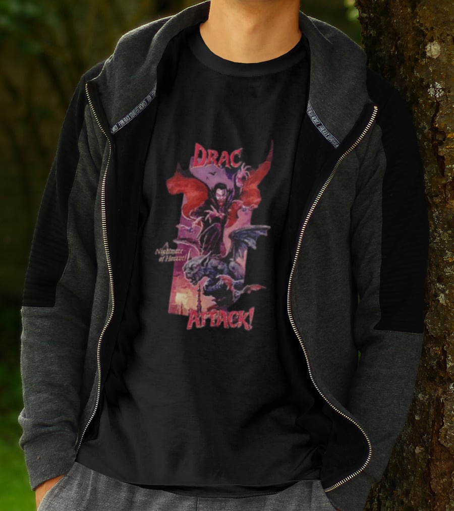Drac Attack A Nightmare Of Horror Vampiric Adventure T-Shirt