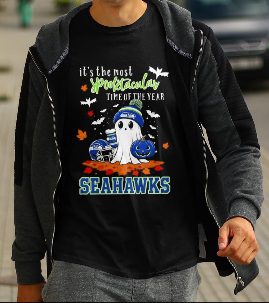It's The Most Spooktacular Time Of The Year Seahawks Halloween T-Shirt