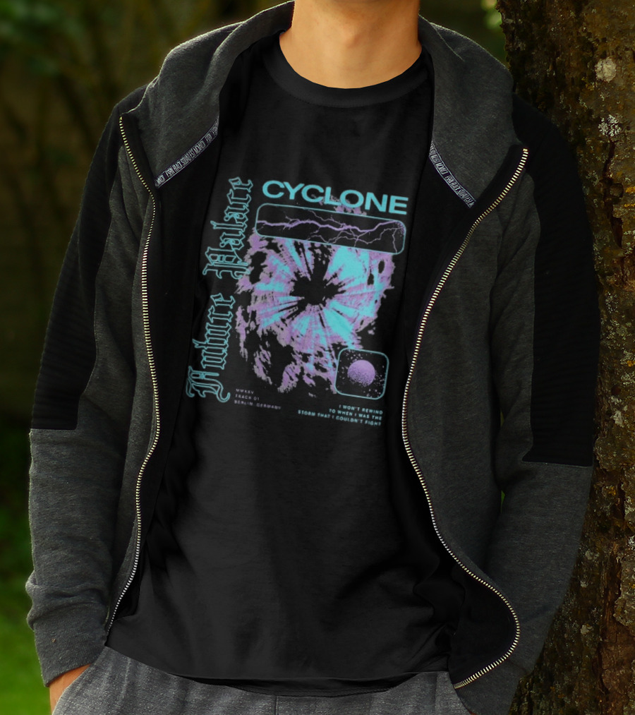 Future Palace Cyclone I Won't Rewind To When I Was The Storm Lightning Clouds Track 01 2023 Germany T-Shirt