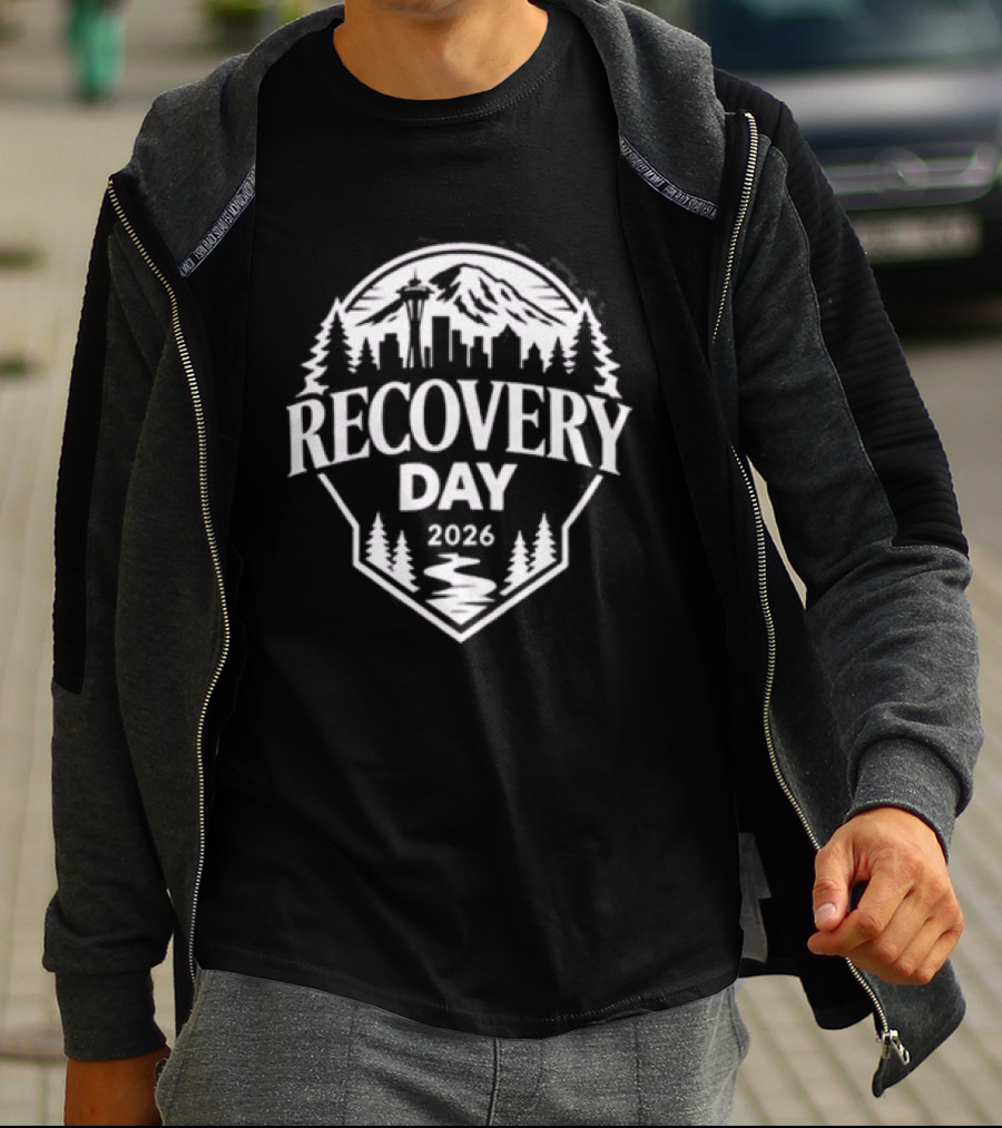 Seattle Mariners Recovery Day 2026 Forest Skyline T-Shirt