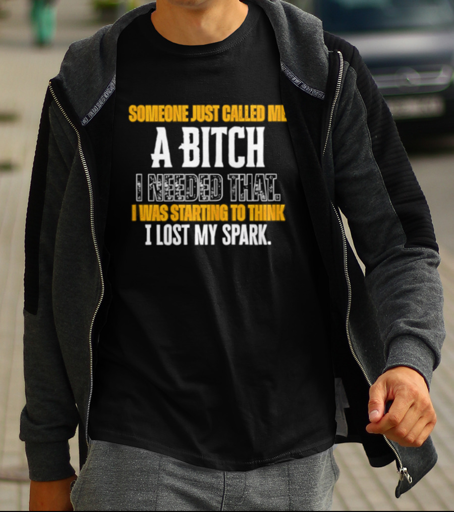 Someone Just Called Me A Bitch I Needed That I Was Starting To Think I Lost My Spark T-Shirt