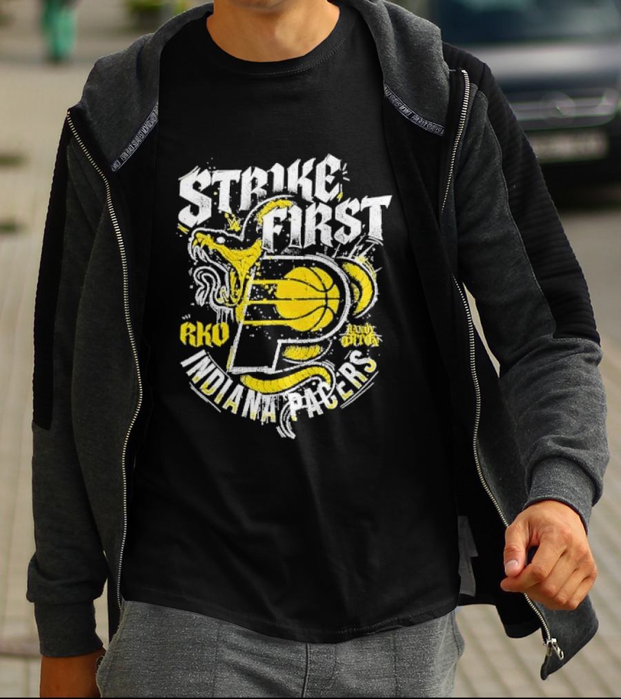 Strike First Indiana Pacers RKO Randy Orton Snake T-Shirt