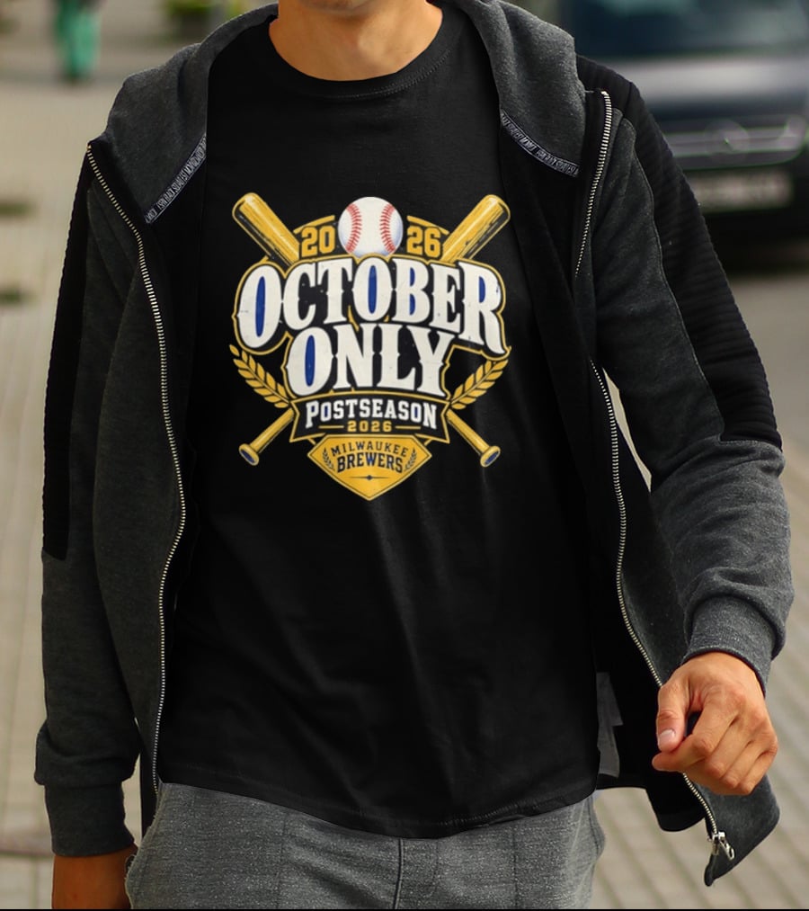Milwaukee Brewers 2026 October Only Postseason Baseball Crosstalks T-Shirt