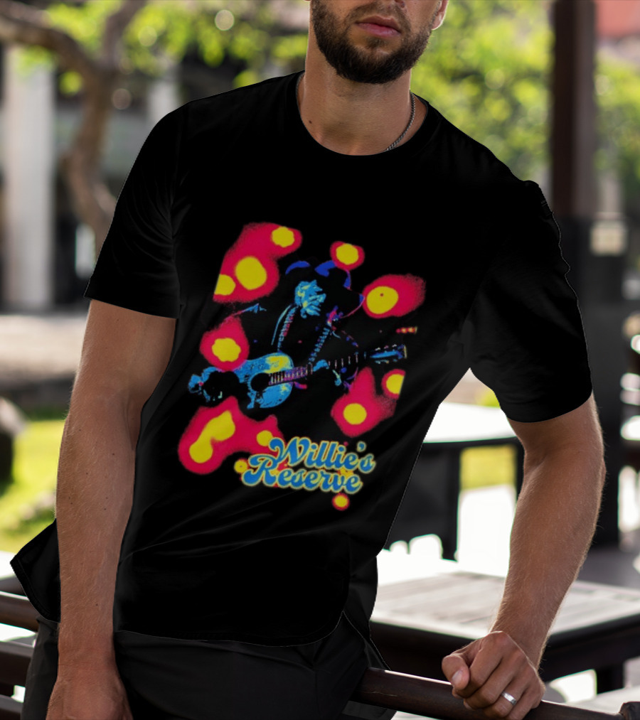 Willie's Nelson Reserve Psychedelic Country Music Legend T-Shirt