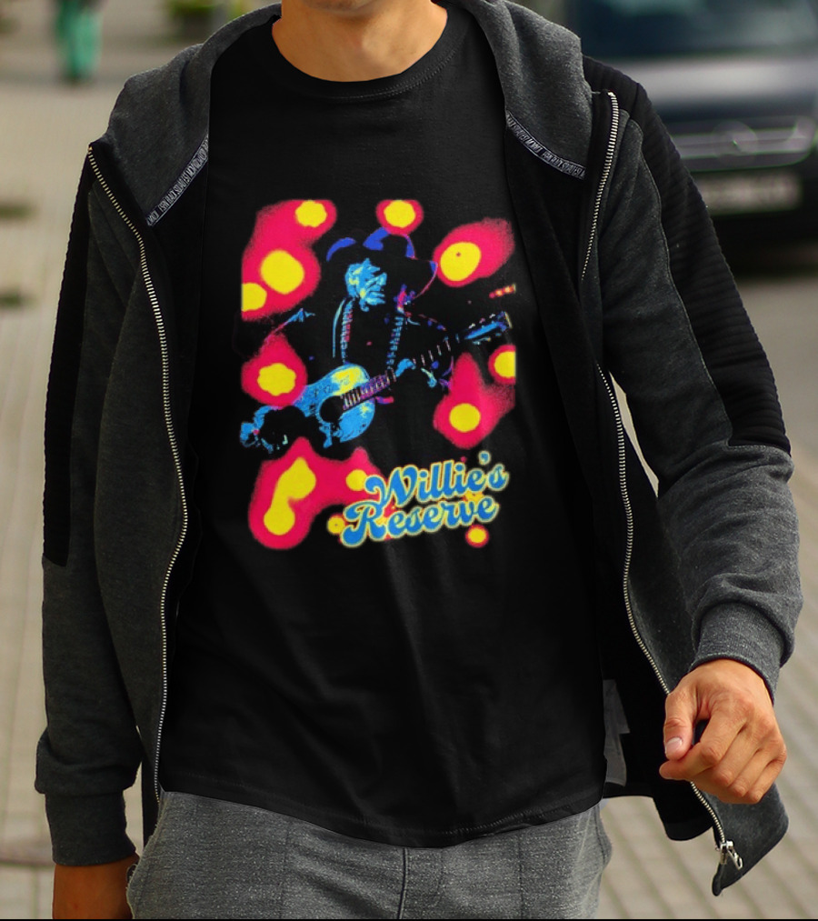 Willie's Nelson Reserve Psychedelic Country Music Legend T-Shirt