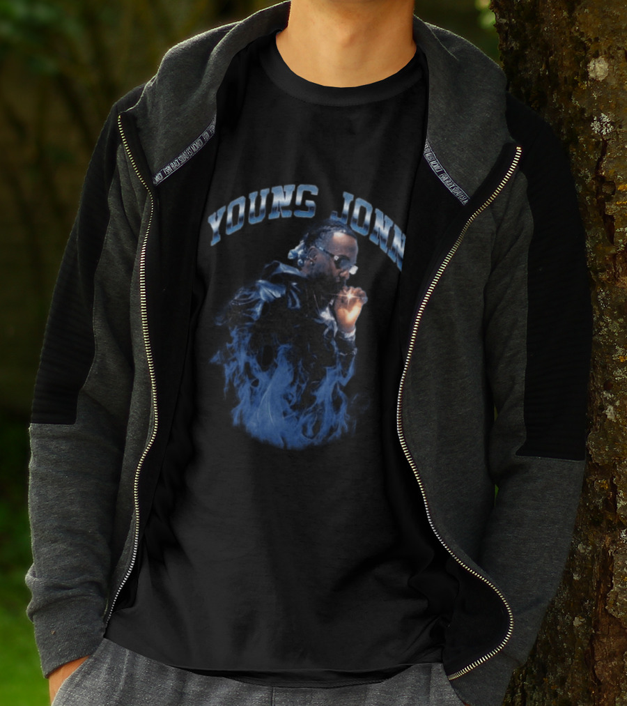 Young Jonn Midnight Frequency Smoke Aesthetic T-Shirt