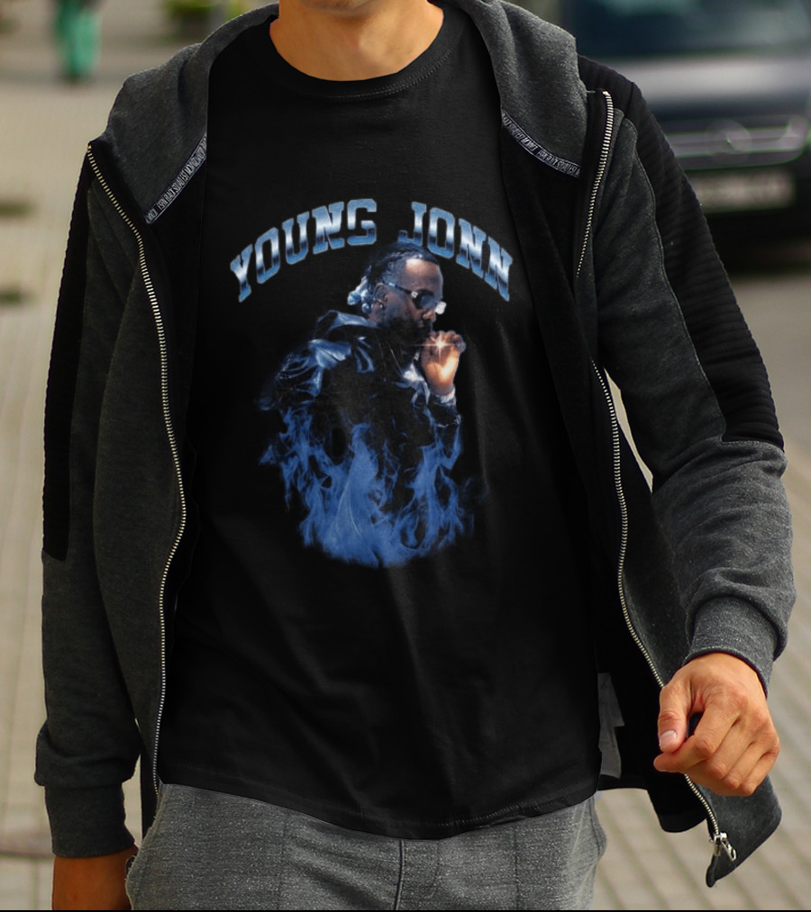 Young Jonn Midnight Frequency Smoke Aesthetic T-Shirt