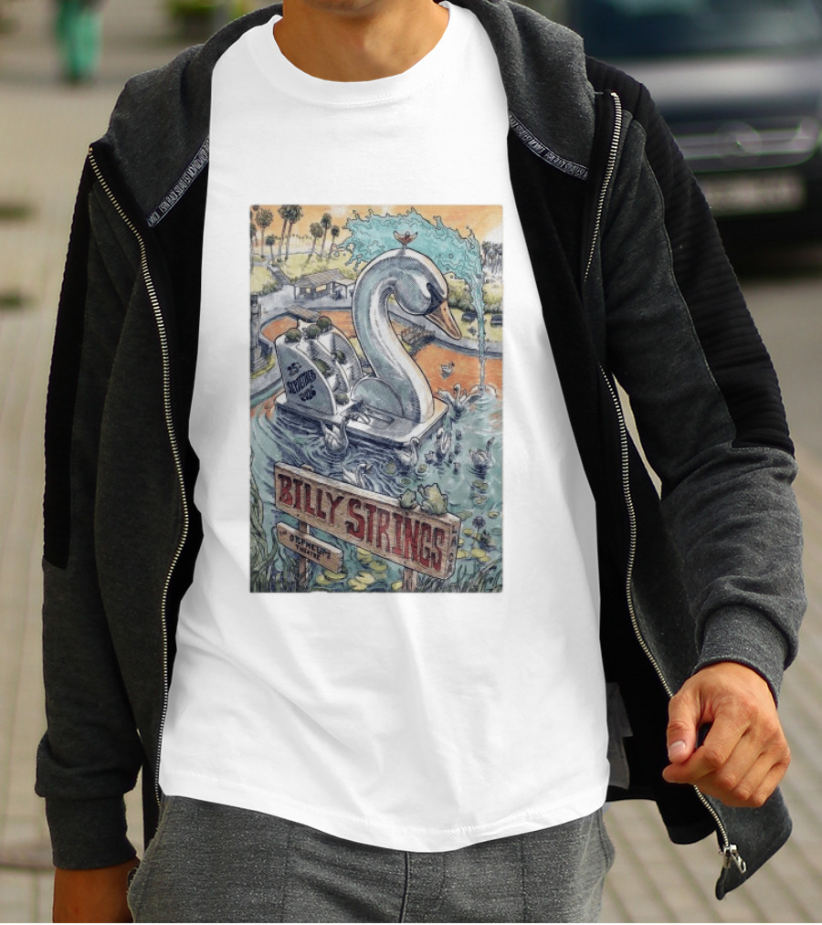 Billy Strings September 25 2026 Orpheum Theatre Los Angeles Swan Boat T-Shirt
