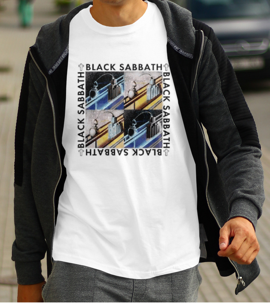 Black Sabbath Technical Ecstasy Raglan Blocks T-Shirt