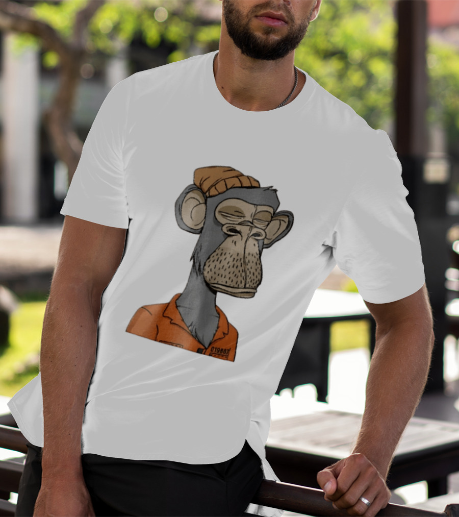 Bored Ape Yacht Club Astronaut Inmate Orange Jumpsuit T-Shirt