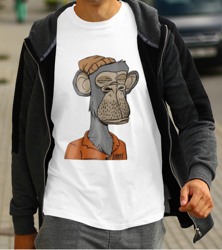 Bored Ape Yacht Club Astronaut Inmate Orange Jumpsuit T-Shirt