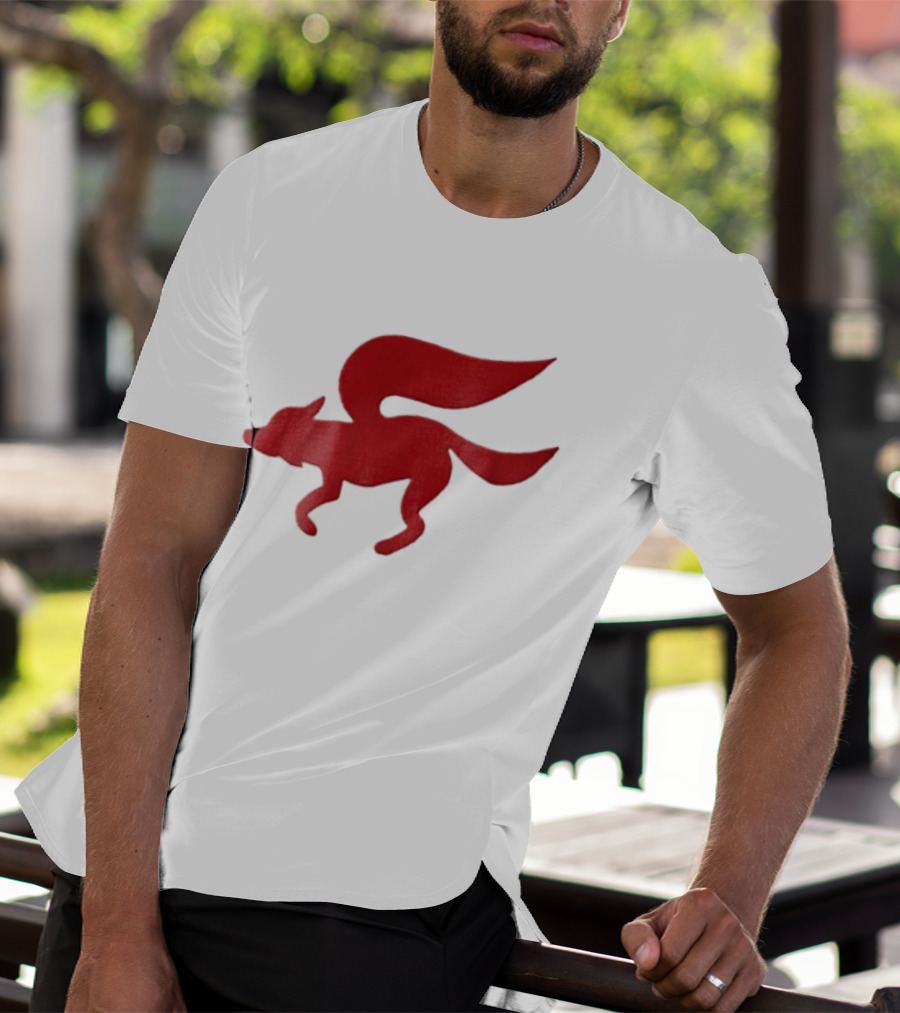 Flying Red Fox Tail Mythical Creature T-Shirt