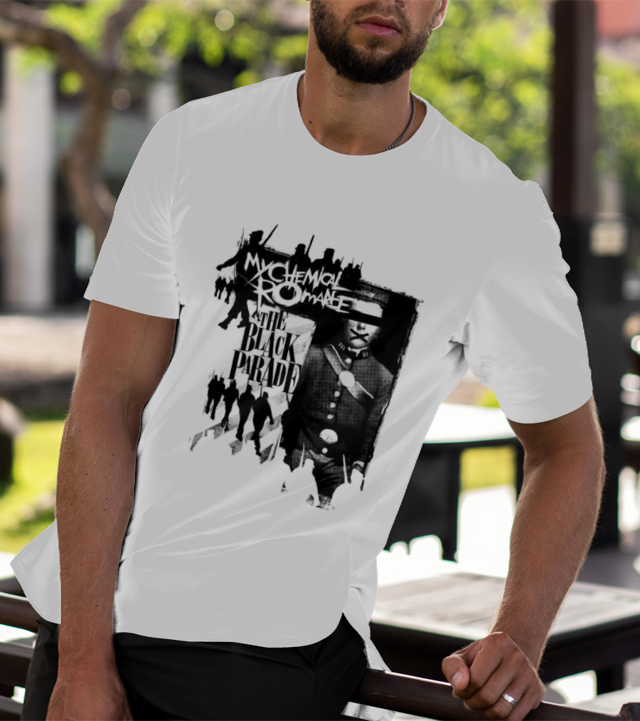 My Chemical Romance Warpath Distressed Band Names T-Shirt