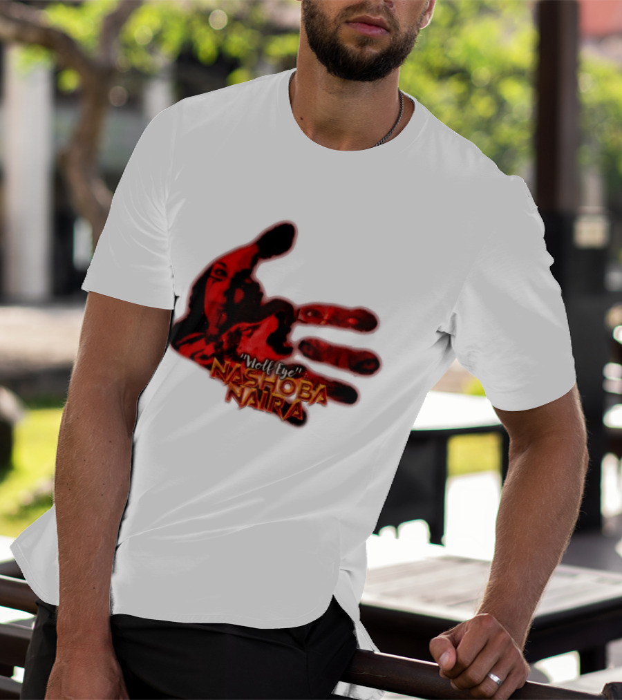 Red Handprint Wolf Eye Nashoba Naira T-Shirt