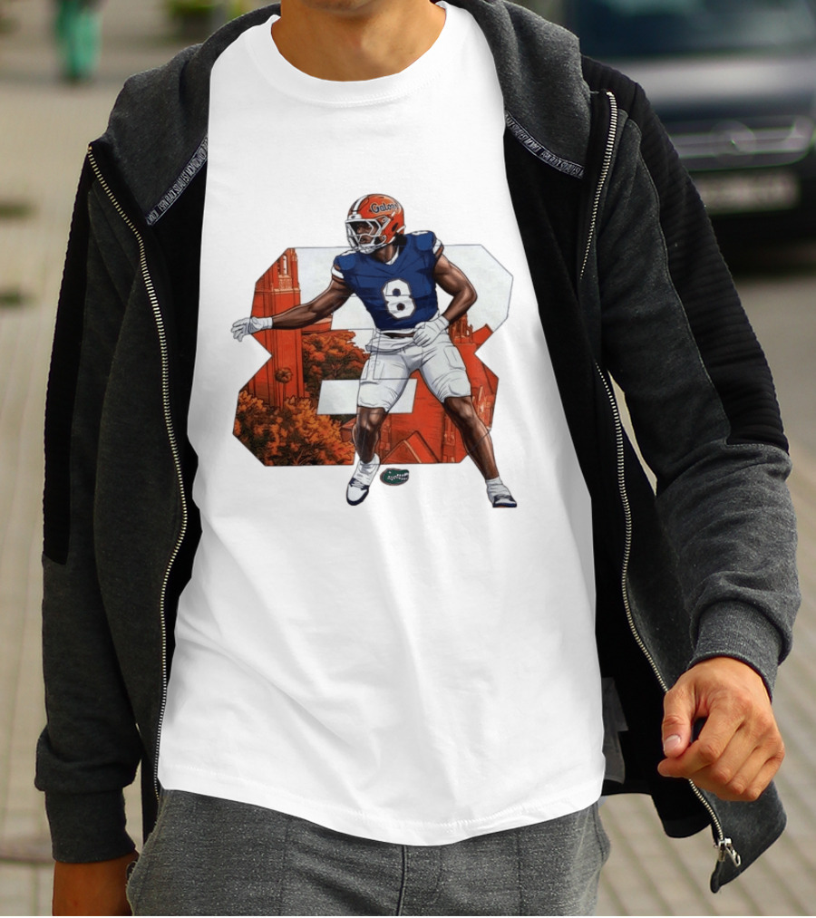 NCAA Florida Gators No 8 Aaron Chiles Jr. T-Shirt