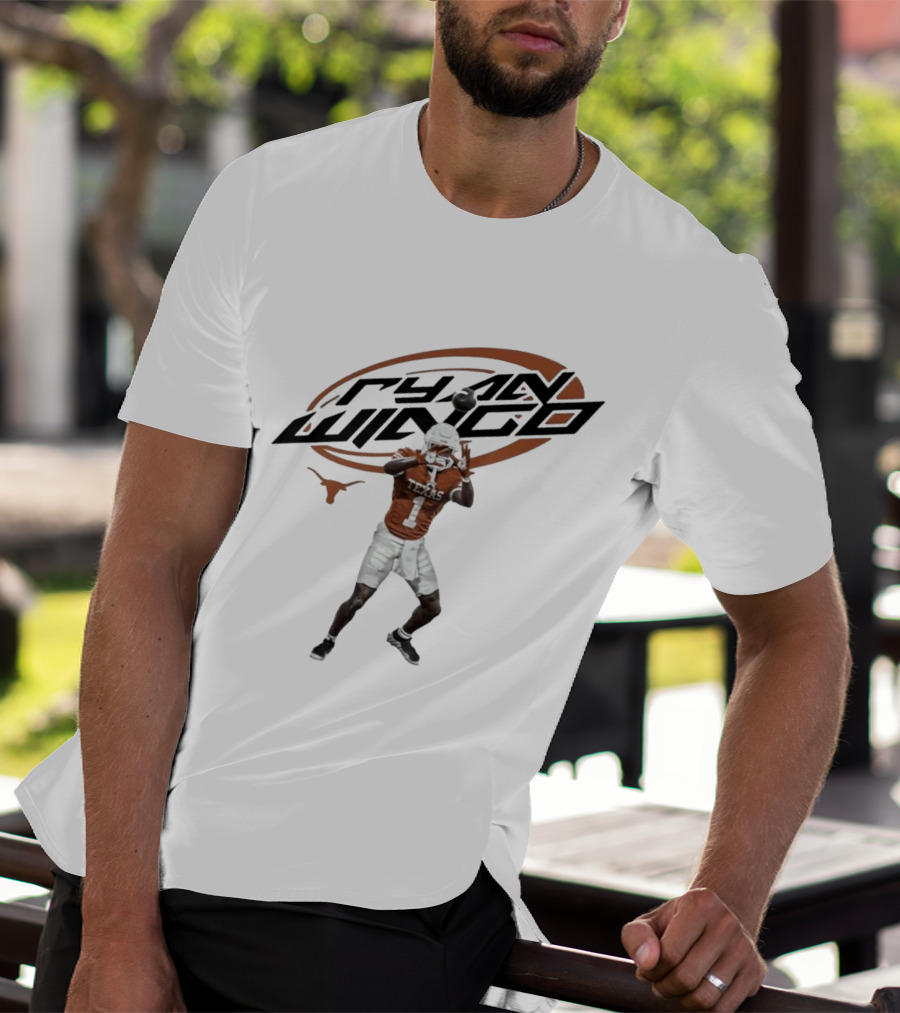 Texas Longhorns Ryan Wingo No 1 NCAA Football T-Shirt