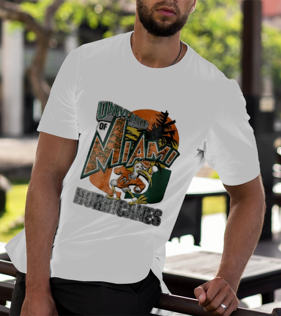 Miami Hurricanes Sebastian The Ibis U Of M Sports Team T-Shirt
