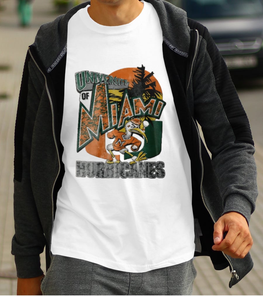 Miami Hurricanes Sebastian The Ibis U Of M Sports Team T-Shirt