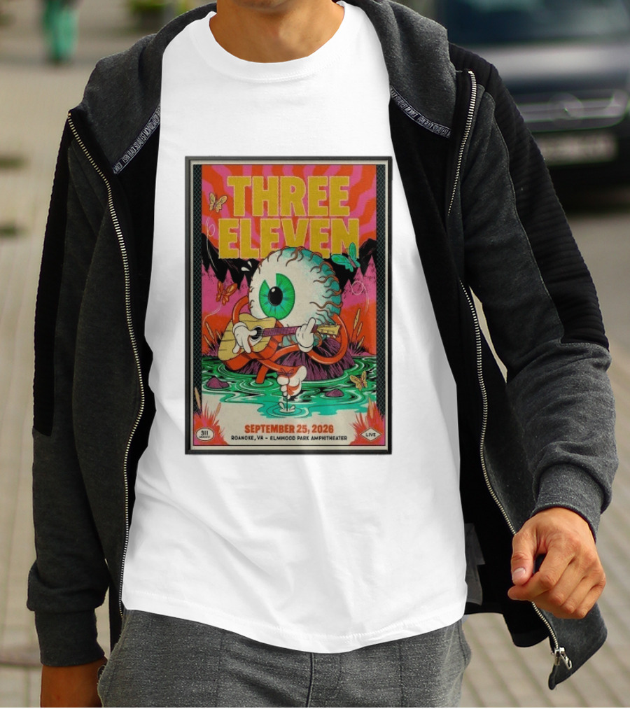 Three Eleven 311 September 25 2026 Roanoke VA Elmwood Park Amphitheater T-Shirt
