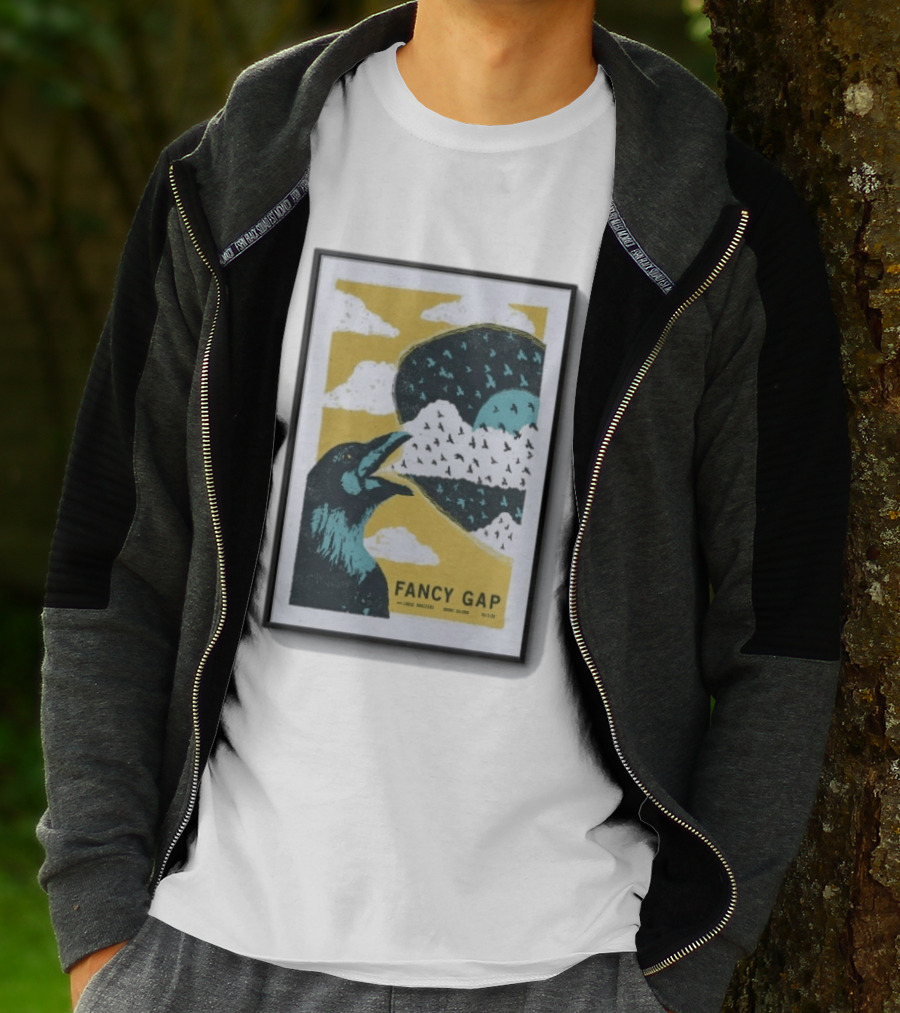 Fancy Gap Oct 2 2026 Boone Saloon Vintage Crow And Cloud Print T-Shirt