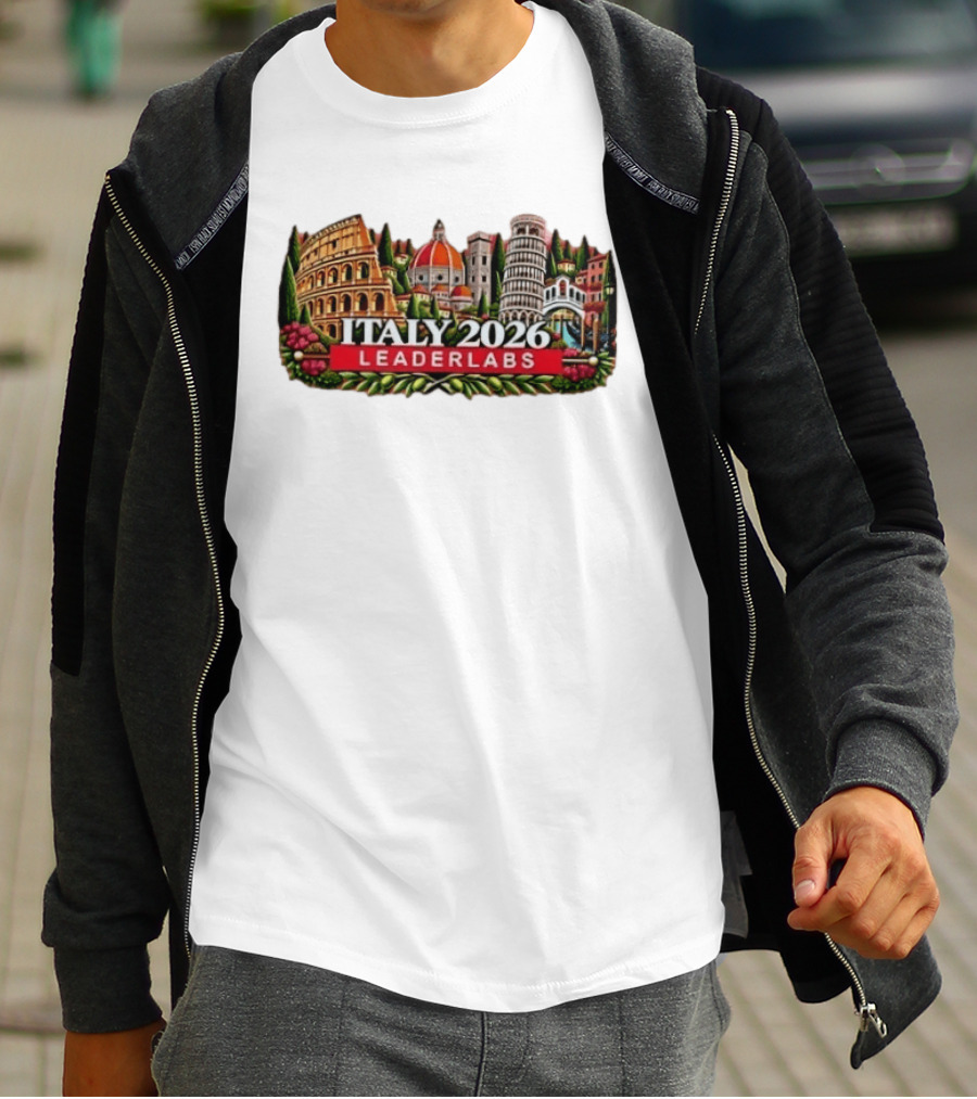 Italy 2026 Leaderlabs Colosseum Florence Pisa Venice Landmarks T-Shirt