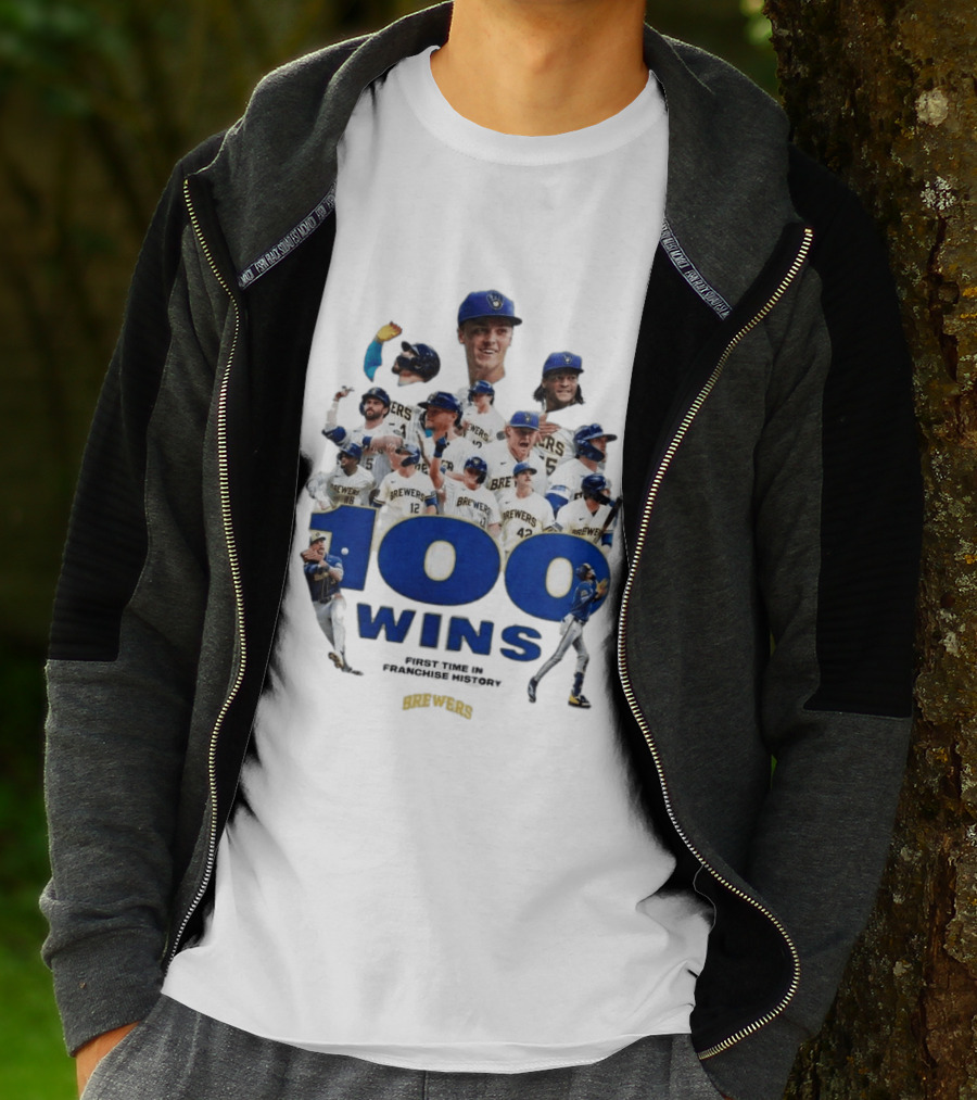 Milwaukee Brewers 100 Wins First Time In Franchise History T-Shirt