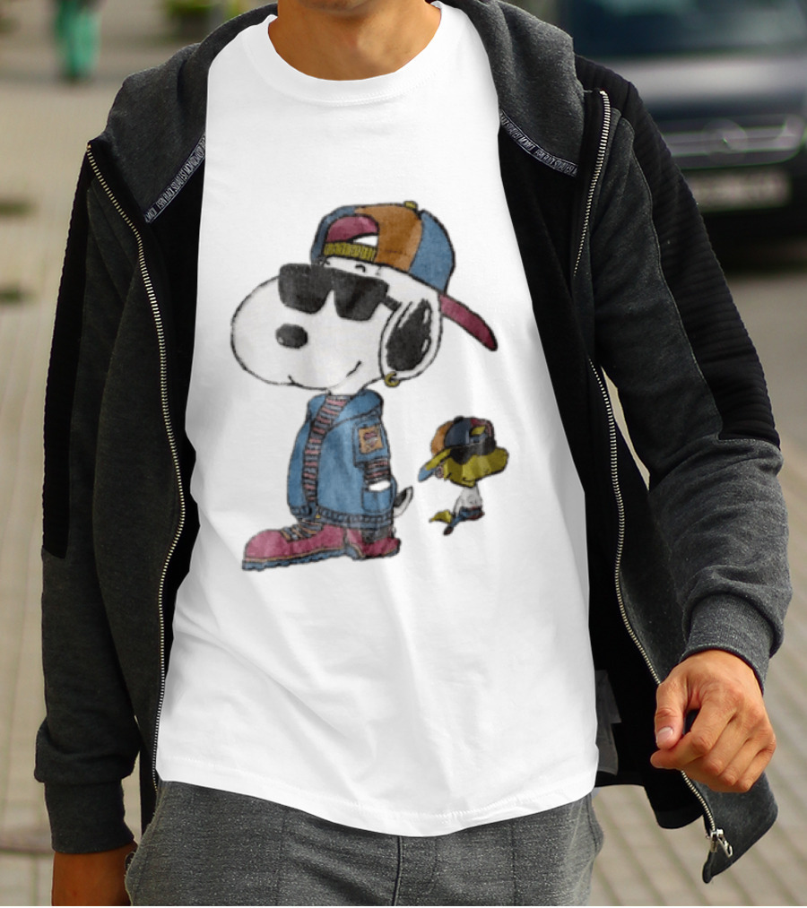 Snoopy Woodstock Cool Sunglasses Cap Jacket T-Shirt