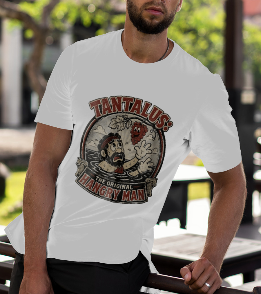 Tantalus The Original Hangry Man Retro Greek Mythology Comic T-Shirt