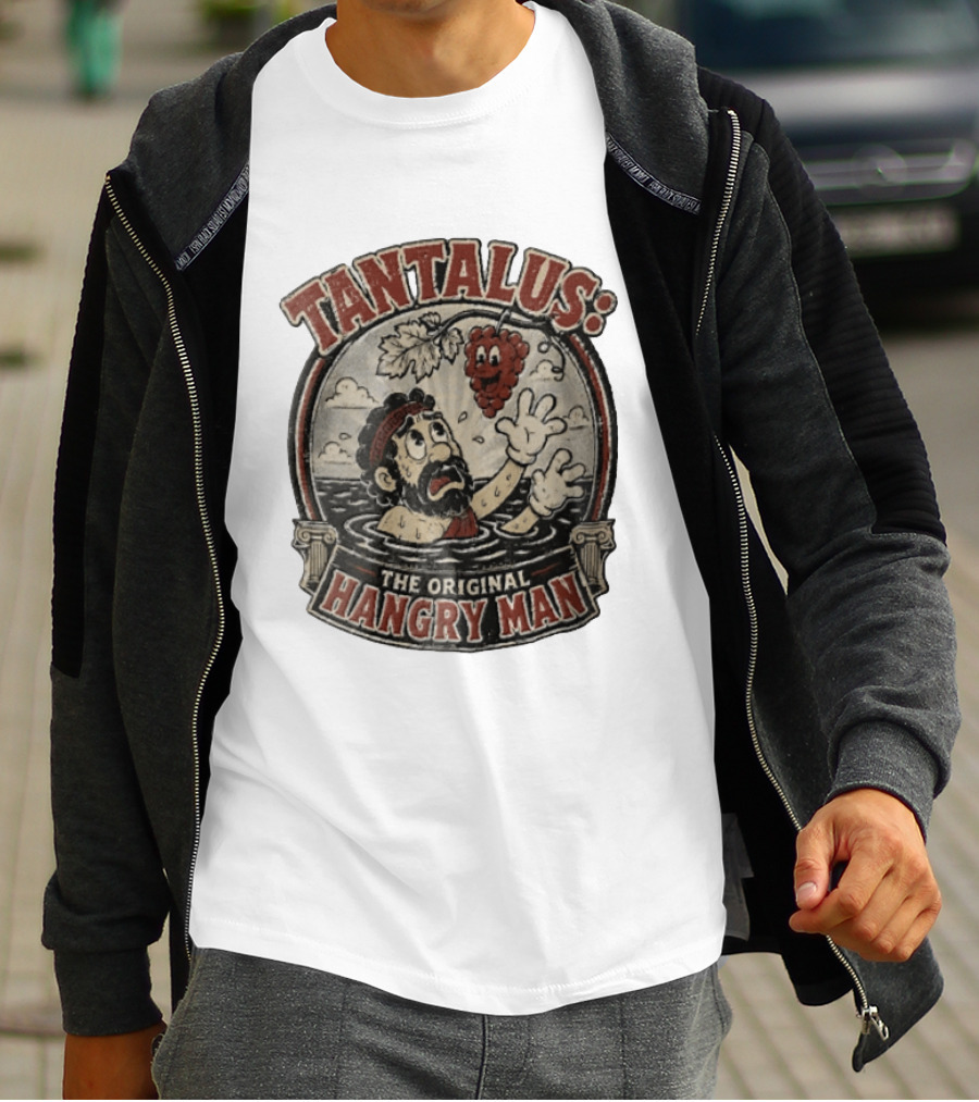 Tantalus The Original Hangry Man Retro Greek Mythology Comic T-Shirt