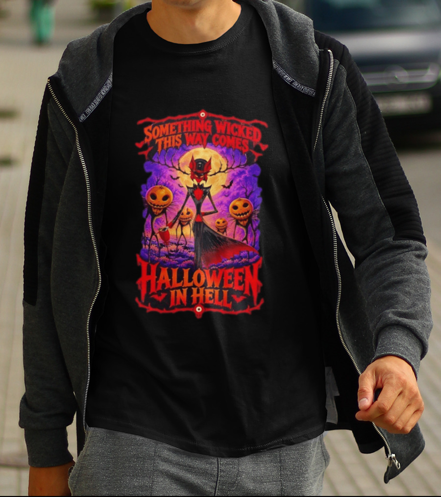 Hazbin Hotel Halloween In Hell Something Wicked This Way Comes T-Shirt