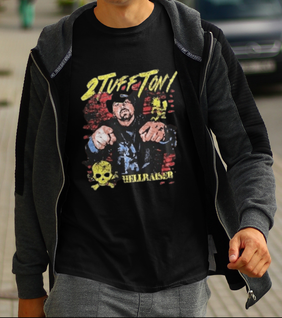 2 Tuff Tony Hellraiser Insane Clown Posse Skull Brick Wall T-Shirt