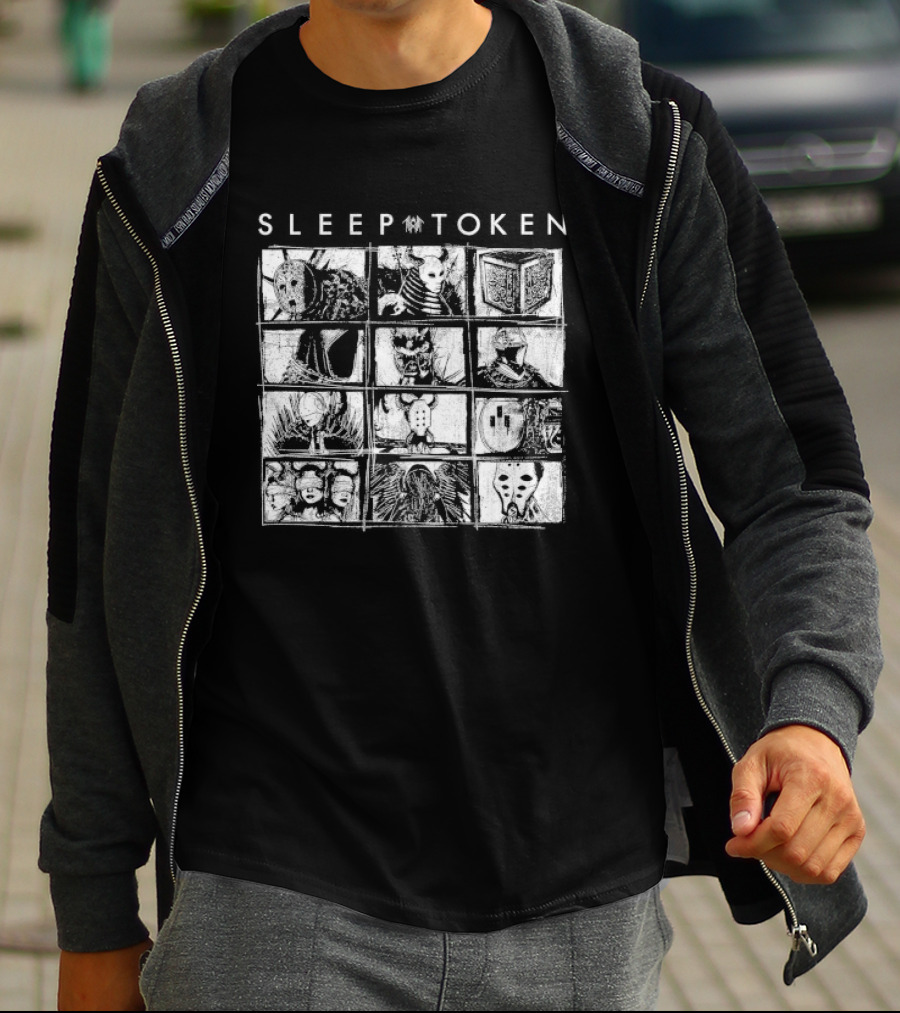 Sleep Token Figures Album Cover Art Grid T-Shirt